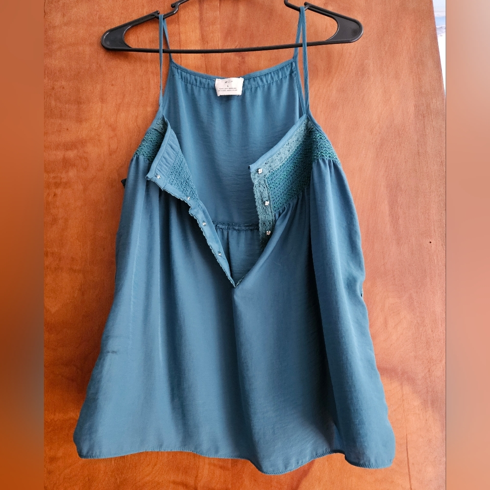 Vintage Urban Outfitters Pins and Needle Tank in Teal Size L